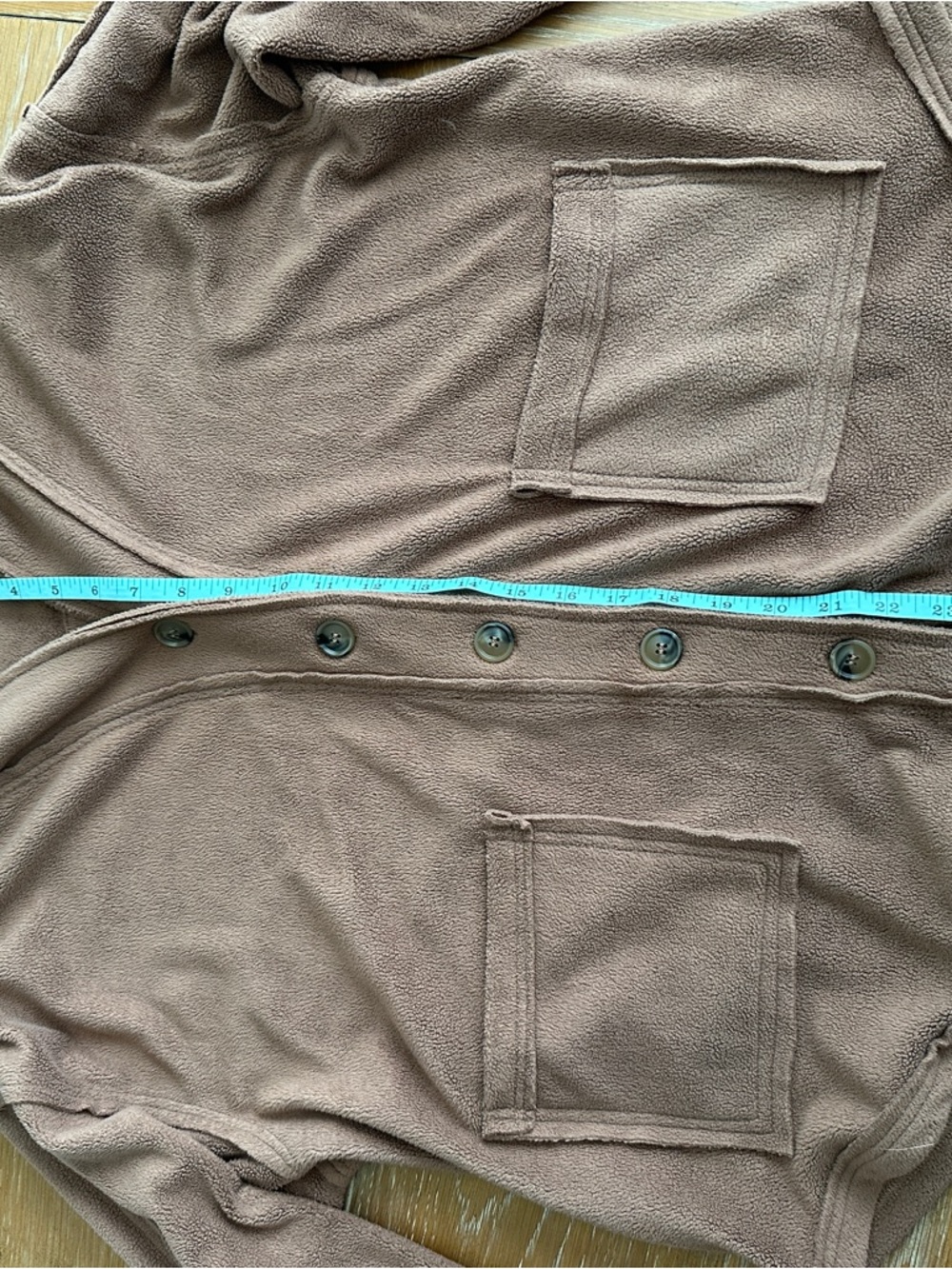 easel Brown Hooded Button-Up Cardigan - Picture 8 of 10